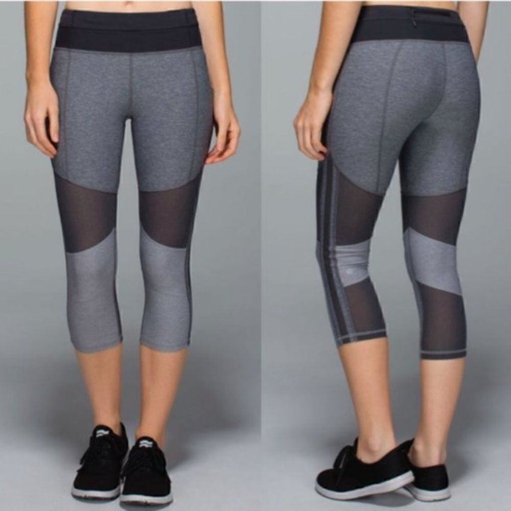 Lululemon Mesh With Me Crop Leggings